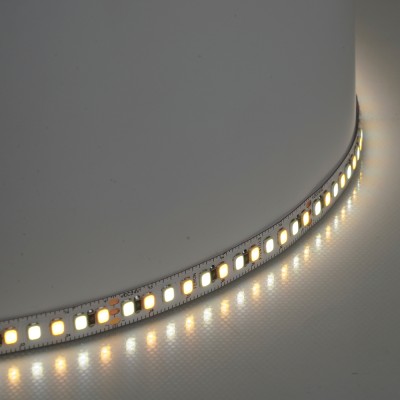 Лента светодиодная 192SMD(2835)/м 16Вт/м 24V 5000*8*1.44мм 3000К+6500K, IP20, LS504
