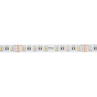Лента светодиодная 60SMD(5050)/м 14,4Вт/м 24V 5000*12*1.22мм RGB+3000К, IP20, LS507 FERON