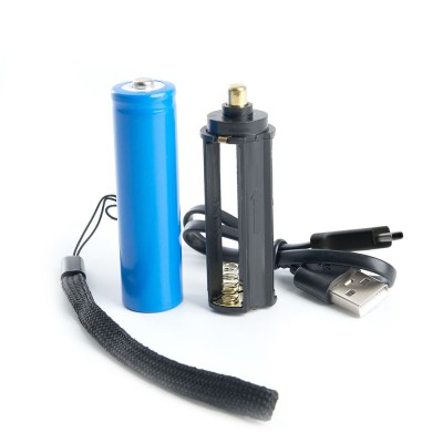 Фонарь с аккумулятором FERON TH2401 переносной , 1LED IP44, аккумулятор 3,7/2000mAh/Li-Ion (литий-ионный), количество режимов 5, время зарядки 2 часа, время работы 5 часов , цвет черный, 35*35*145мм