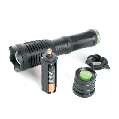 Фонарь с аккумулятором FERON TH2401 переносной , 1LED IP44, аккумулятор 3,7/2000mAh/Li-Ion (литий-ионный), количество режимов 5, время зарядки 2 часа, время работы 5 часов , цвет черный, 35*35*145мм