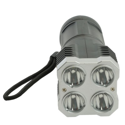 Фонарь с аккумулятором FERON TH2409 переносной , 4LED IP44, аккумулятор 3,7/1200mAh/Li-Ion (литий-ионный), количество режимов 4, время зарядки 4, время работы 5 часов , цвет черный, 50*50*140мм