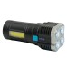 Фонарь с аккумулятором FERON TH2409 переносной , 4LED IP44, аккумулятор 3,7/1200mAh/Li-Ion (литий-ионный), количество режимов 4, время зарядки 4, время работы 5 часов , цвет черный, 50*50*140мм