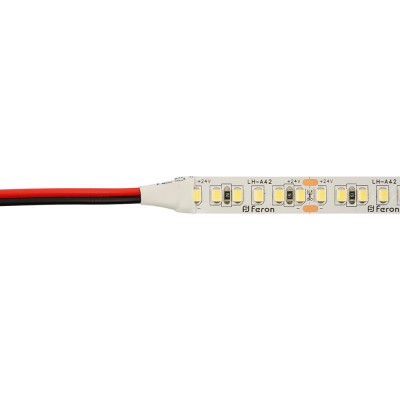 Светодиодная LED лента Feron LS502, 180SMD(2835)/м 16Вт/м 24V 30000*10*1.22мм 6000К 30м IP20