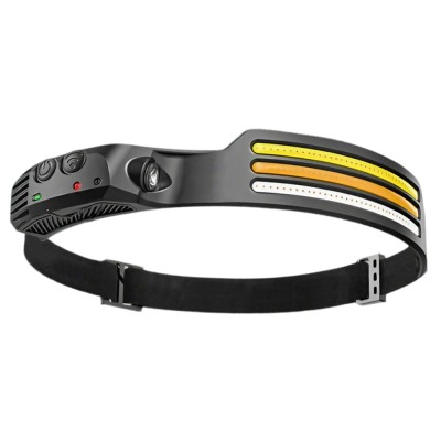 Фонарь с аккумулятором FERON LED chips: main lamp COB + auxiliary light SMD3030Working time: 2-3 hours Charging time: 5 hoursCharging voltage/current: 5V /0.5AType-c chargingBattery: 1 *18650, 1200 mah (built-in battery))Material: TPU+ABS+PCLumen: main la