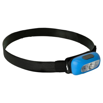 Фонарь с аккумулятором FERON TH2312 фонарь головной , 1LED IP44, аккумулятор 3,7/800mAh/Li-Ion (литий-ионный), количество режимов 5, время зарядки 2 часа, время работы 4 часа, цвет синий, 70*36*33мм