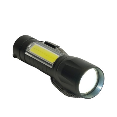 Фонарь с аккумулятором FERON TH2408 переносной , 1LED IP44, аккумулятор 3,7/800mAh/Li-Ion (литий-ионный), количество режимов 3, время зарядки 2 часа, время работы 2 часа, цвет чёрный, 93*93*25мм