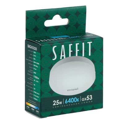 Лампа светодиодная SAFFIT SBGX5325 GX53 25W 230V 6400K 55286