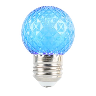 Лампа светодиодная FERON LB-385, G45 (шар), 1W 230V E27 (синий), рассеиватель прозрачный синий, угол рассеивания 270°, корпус пластик, 68*45мм Лампа светодиодная FERON LB-385, G45 (шар), 1W 230V E27 (синий), рассеиватель прозрачный синий, угол рассеивания 270°, корпус пластик, 68*45мм