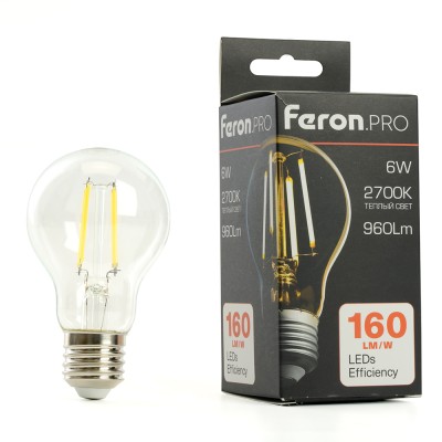 Лампа светодиодная Feron.PRO LB-1106 Шар E27 960LM 6W 175-265V 2700K 48889