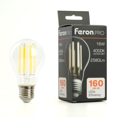 Лампа светодиодная Feron.PRO LB-1116 Шар E27 2580LM 16W 175-265V 4000K 51236