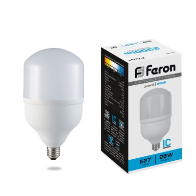 Лампа светодиодная Feron LB-65 E27 25W 175-265V 6400K 25887