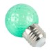 Лампа светодиодная FERON LB-385, G45 (шар), 1W 230V E27 (зеленый), рассеиватель прозрачный зеленый, угол рассеивания 270°, корпус пластик, 68*45мм Лампа светодиодная FERON LB-385, G45 (шар), 1W 230V E27 (зеленый), рассеиватель прозрачный зеленый, угол рассеивания 270°, корпус пластик, 68*45мм