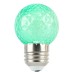 Лампа светодиодная FERON LB-385, G45 (шар), 1W 230V E27 (зеленый), рассеиватель прозрачный зеленый, угол рассеивания 270°, корпус пластик, 68*45мм Лампа светодиодная FERON LB-385, G45 (шар), 1W 230V E27 (зеленый), рассеиватель прозрачный зеленый, угол рассеивания 270°, корпус пластик, 68*45мм