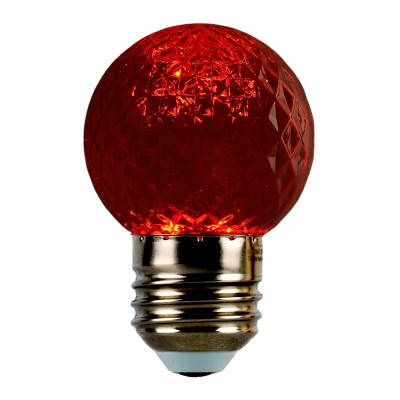 Лампа светодиодная FERON LB-385, G45 (шар), 1W 230V E27 (красный), рассеиватель прозрачный красный, угол рассеивания 270°, корпус пластик, 68*45мм Лампа светодиодная FERON LB-385, G45 (шар), 1W 230V E27 (красный), рассеиватель прозрачный красный, угол рассеивания 270°, корпус пластик, 68*45мм