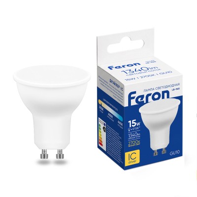 Лампа светодиодная Feron LB-965 MR16 GU10 15W 175-265V 2700K 53482