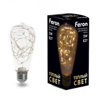 Лампа светодиодная Feron LB-380 E27 3W 230V 2700K 41674 Лампа светодиодная Feron LB-380 E27 3W 230V 2700K 41674