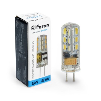 Лампа светодиодная Feron LB-420 G4 2W 12V 6400K 25859