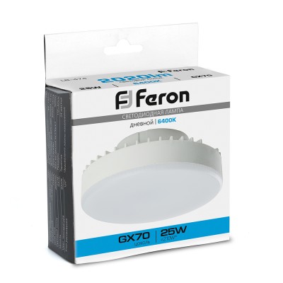 Лампа светодиодная Feron LB-474 GX70 25W 175-265V 6400K 38270