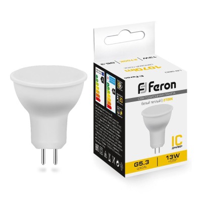 Лампа светодиодная Feron LB-960 MR16 G5.3 13W 175-265V 2700K 38188