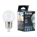 Лампа светодиодная FERON LB-385, G45 (шар), 1W 230V E27 6400К (холодный), рассеиватель прозрачный 80Lm, угол рассеивания 270°, корпус пластик, 68*45мм