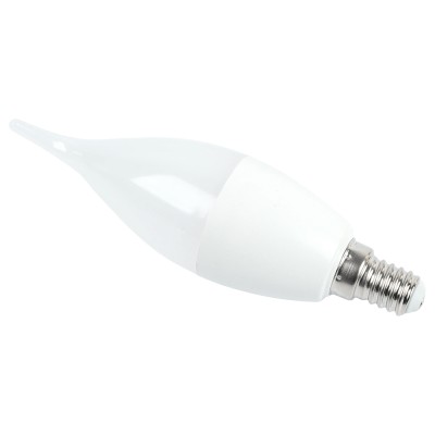 Лампа светодиодная SAFFIT SBC3720, C37T (свеча на ветру), 20W 230V E14 4000К (белый), рассеиватель матовый белый, 1700Lm, угол рассеивания 220°, корпус пластик, 138*39мм