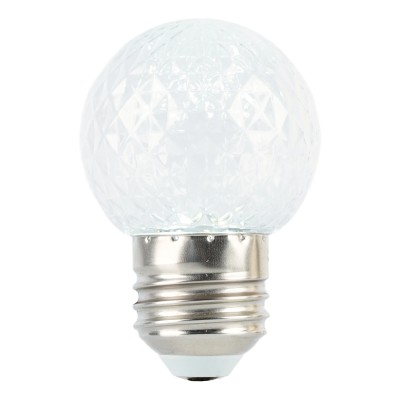 Лампа светодиодная FERON LB-385, G45 (шар), 1W 230V E27 6400К (холодный), рассеиватель прозрачный 80Lm, угол рассеивания 270°, корпус пластик, 68*45мм