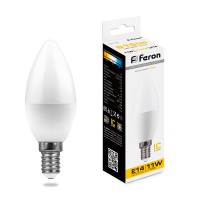 Лампа светодиодная Feron LB-770 Свеча E14 11W 175-265V 2700K 25941 Лампа светодиодная Feron LB-770 Свеча E14 11W 175-265V 2700K 25941