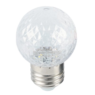 Лампа светодиодная FERON LB-385, G45 (шар), 1W 230V E27 6400К (холодный), рассеиватель прозрачный 80Lm, угол рассеивания 270°, корпус пластик, 68*45мм