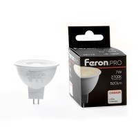 Лампа светодиодная Feron.PRO LB-1607 G5.3 7W 175-265V 2700K 38179 Лампа светодиодная Feron.PRO LB-1607 G5.3 7W 175-265V 2700K 38179