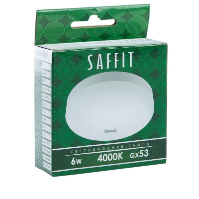 Лампа светодиодная SAFFIT SBGX5306 GX53 6W 230V 4000K 55195