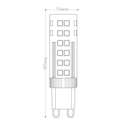 Лампа светодиодная Feron LB-433 G9 7W 175-265V 2700K 25766