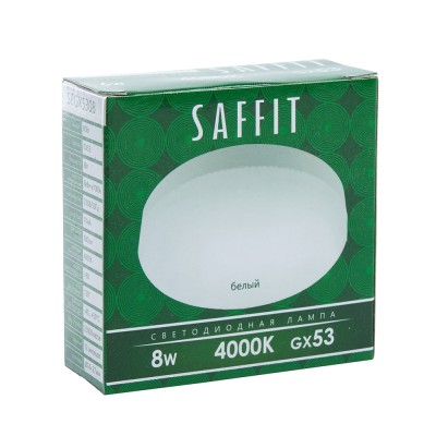 Лампа светодиодная SAFFIT SBGX5308 GX53 8W 230V 4000K 55186