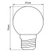 Лампа светодиодная Feron LB-37 Шарик E27 1W 230V Зеленый 25117
