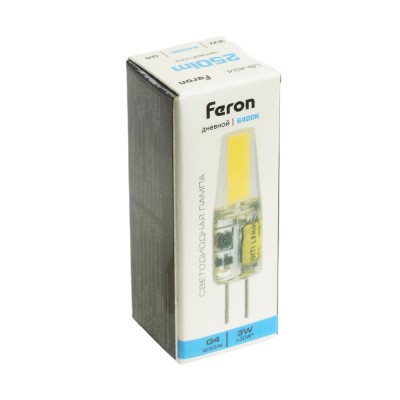 Лампа светодиодная Feron LB-424 G4 3W 12V 6400K 51172