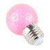 Лампа светодиодная FERON LB-385, G45 (шар), 1W 230V E27 (розовый), рассеиватель прозрачный розовый, угол рассеивания 270°, корпус пластик, 68*45мм Лампа светодиодная FERON LB-385, G45 (шар), 1W 230V E27 (розовый), рассеиватель прозрачный розовый, угол рассеивания 270°, корпус пластик, 68*45мм