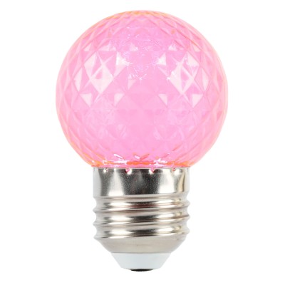 Лампа светодиодная FERON LB-385, G45 (шар), 1W 230V E27 (розовый), рассеиватель прозрачный розовый, угол рассеивания 270°, корпус пластик, 68*45мм Лампа светодиодная FERON LB-385, G45 (шар), 1W 230V E27 (розовый), рассеиватель прозрачный розовый, угол рассеивания 270°, корпус пластик, 68*45мм