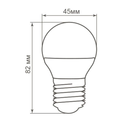 Лампа светодиодная Feron LB-38 Шарик E27 5W 175-265V 2700K 25404