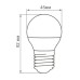 Лампа светодиодная Feron LB-38 Шарик E27 5W 175-265V 2700K 25404