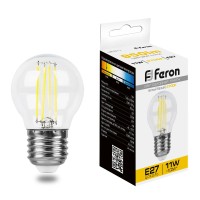 Лампа светодиодная Feron LB-511 Шарик E27 11W 230V 2700K 38015