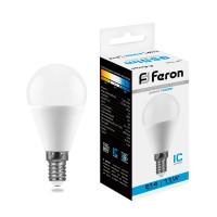 Лампа светодиодная Feron LB-750 Шарик E14 11W 175-265V 6400K 25948 Лампа светодиодная Feron LB-750 Шарик E14 11W 175-265V 6400K 25948
