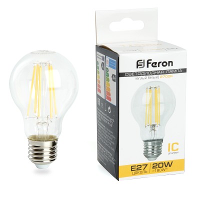 Лампа светодиодная Feron LB-620 Шар E27 20W 175-265V 2700K 38245