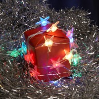 Гирлянда линейная Feron CL572 Звездочки, статичная, 4,5м USB мультиколор, прозрачный шнур Гирлянда линейная Feron CL572 Звездочки, статичная, 4,5м USB мультиколор, прозрачный шнур