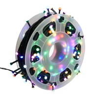 Светодиодная гирлянда на бобине Feron CL98 линейная 50м + 3м 230V мультиколор, c питанием от сети, зеленый шнур