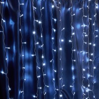 Светодиодная гирлянда Feron CL18 занавес 1,5*1,5м + 3м 5000К, c питанием от сети 230V, c эффектом стробов, белый шнур Светодиодная гирлянда Feron CL18 занавес 1,5*1,5м + 3м 5000К, c питанием от сети 230V, c эффектом стробов, белый шнур