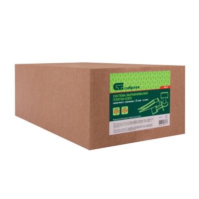 Система выравнивания плитки СВП - комплект: зажим + клин 250/250 шт Сибртех Система выравнивания плитки СВП - комплект: зажим + клин 250/250 шт Сибртех