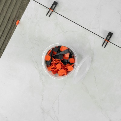 Система выравнивания плитки (СВП) комплект: зажимы, клинья (50/50 шт) упаковка ведро Сибртех Система выравнивания плитки (СВП) комплект: зажимы, клинья (50/50 шт) упаковка ведро Сибртех