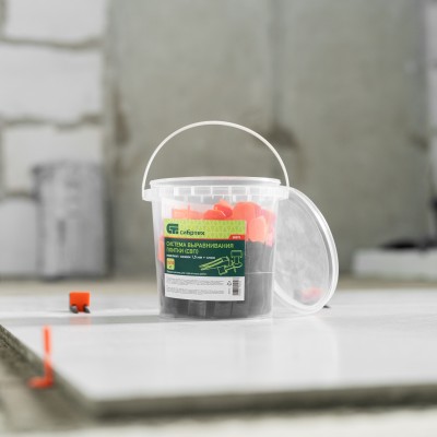 Система выравнивания плитки (СВП) комплект: зажимы, клинья (50/50 шт) упаковка ведро Сибртех Система выравнивания плитки (СВП) комплект: зажимы, клинья (50/50 шт) упаковка ведро Сибртех