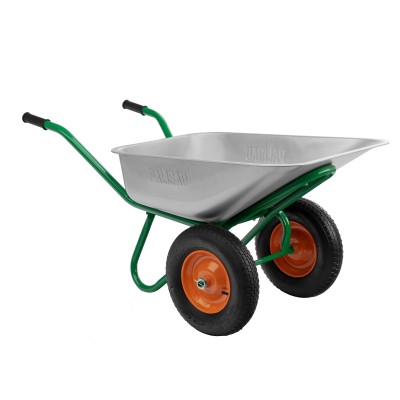 Тачка садово-строительная, 2-х колесная, усиленная, грузоподъемность 320 кг, объем 90 л Palisad