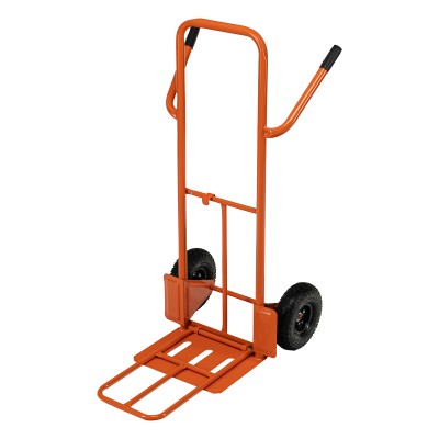 Тележка ручная двухколесная TTP2-01.00.000, грузоподъемность 190 кг, пневматические колеса d 260 мм, платформа 580 х 290 мм Сибртех