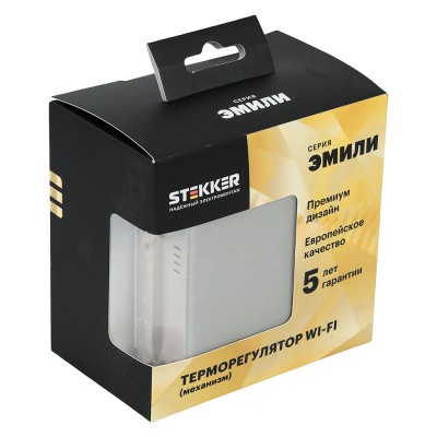 Терморегулятор сенсорный STEKKER RSW00-5119-08, серия Эмили, с подсветкой (белый), тип установки - скрытый, размер изделия 71*71*46мм., цвет кашемир, soft touch, материал изделия ABS пластик, латунь. Номинальное напряжение 250 , номинальный ток 16А, IP20